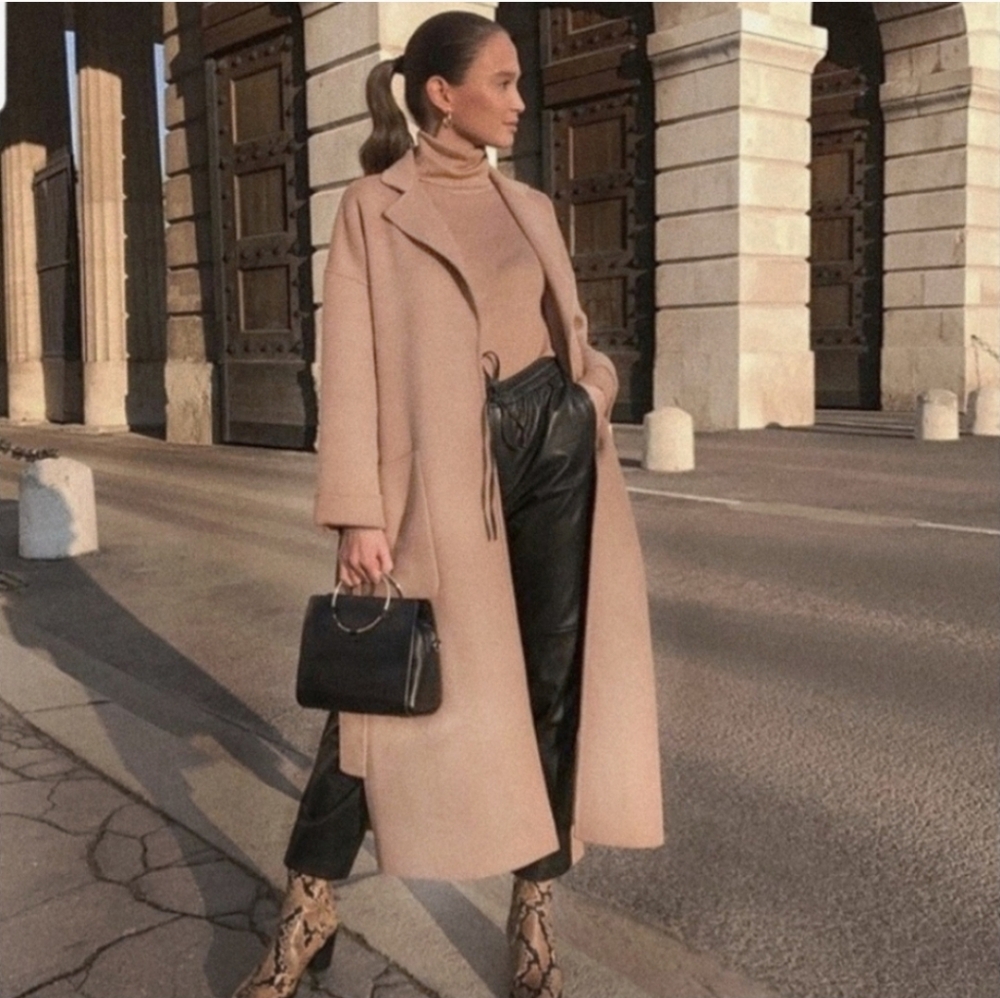 ZARA NEW WOOL BLEND COAT SIZE XS